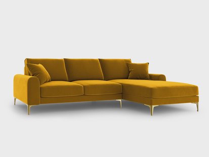 4.5-zitshoekbank Madara rechts velvet | Mazzini Sofas