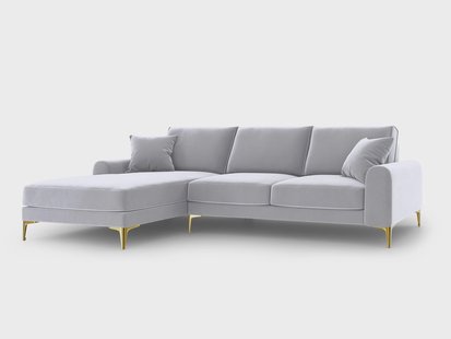4.5-zitshoekbank Madara links velvet | Mazzini Sofas