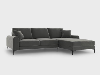 4.5-zitshoekbank Madara rechts velvet | Mazzini Sofas