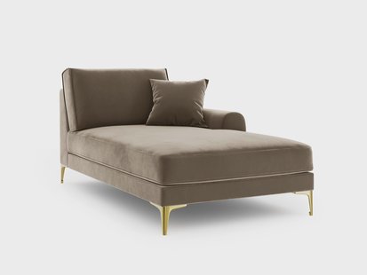 Chaise longue Madara rechts velvet | Mazzini Sofas