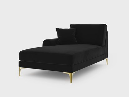 Chaise longue Madara links velvet | Mazzini Sofas