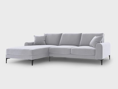 4.5-zitshoekbank Madara links velvet | Mazzini Sofas