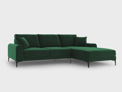 4.5-zitshoekbank Madara rechts velvet | Mazzini Sofas
