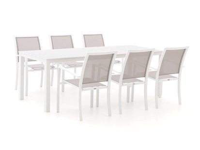 Bellagio Anzio/Menzano 220cm dining tuinset 7-delig stapelbaar - Laagste prijsgarantie!
