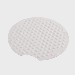 Antislip Douchemat BWS Ludo 55 cm Rond Wit