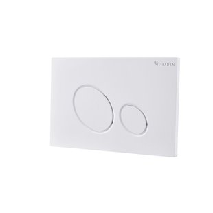 Drukplaat Voor Inbouwreservoir BWS X10 Glans Wit