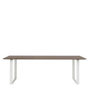 70/70 Eettafel Gerookt Massief Eiken