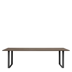 70/70 Eettafel Gerookt Massief Eiken