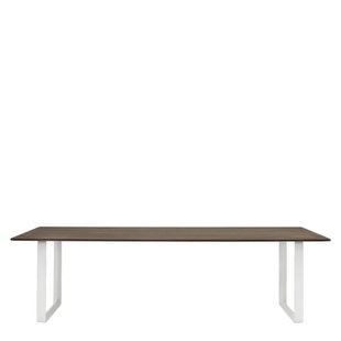 70/70 Eettafel Gerookt Massief Eiken