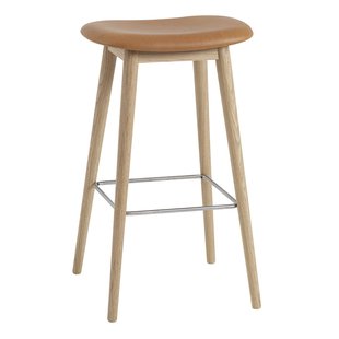 Fiber Barkruk - Houten Onderstel