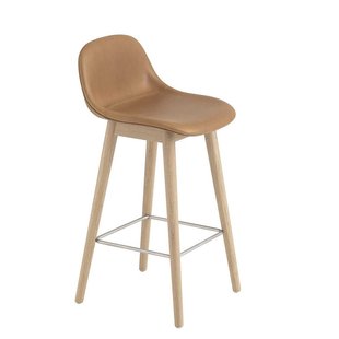 Fiber Barkruk - Houten Onderstel