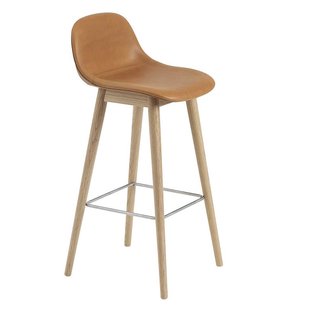 Fiber Barkruk - Houten Onderstel