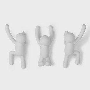 Umbra Buddy Kapstokhaken - Set van 3 - Wit
