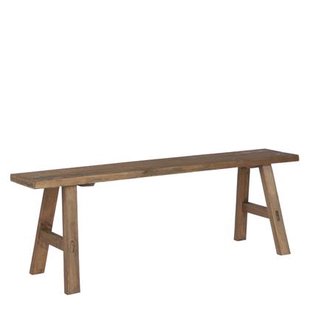 Mica Decorations Bold Houten Bankje - L108 cm - Gerecycled Hout