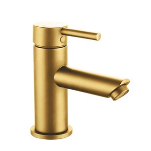 Wastafelkraan BWS | Colorato Ensy | Laag | Geborsteld Goud