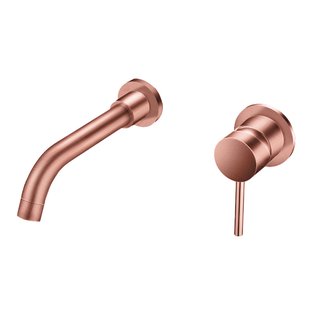 BWS Wastafelkraan Inbouw | Colorato | Incl.Inbouwdeel | Geborsteld Koper