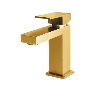 Wastafelkraan BWS | Colorato Square | Vierkant | Geborsteld Goud