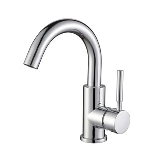 Wastafelkraan BWS | Colorato Ensy | Gebogen Uitloop | Chroom