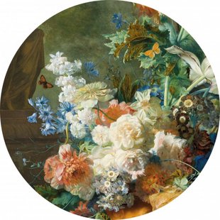Wandcirkel Muurbloempjes 80 cm