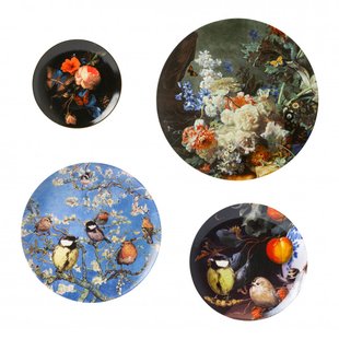 Wandborden mix 5 Bloemenpracht set van 4