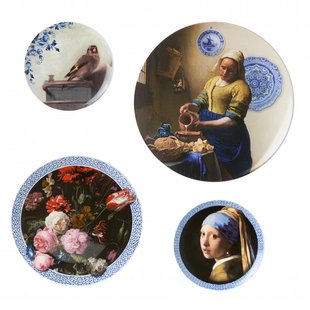 Wandborden mix 2 Vermeer set van 4