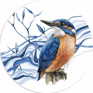 Wandcirkel IJsvogel 80 cm