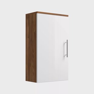 Badkamerkast Milan Walnoot Wit S