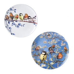Wandborden mix 2 vogels set van 2