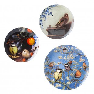 Wandborden mix 3 vogels set van 3
