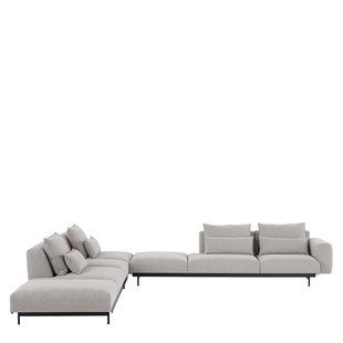 In Situ Hoekbank Links - b. 360 x d.368 x h.70 cm.