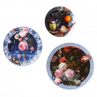 Wandborden mix 4 vogels set van 3 Wandborden mix 4 vogels set van 3