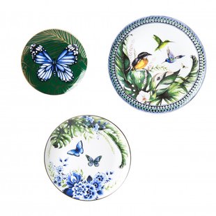 Wandborden mix 3 tropisch set van 3