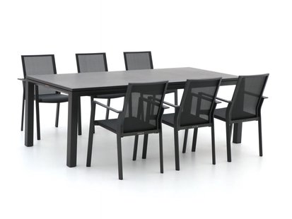 Bernstein Amberg/Mannheim 220cm dining tuinset 7-delig stapelbaar/uitschuifbaar - Laagste prijsgarantie!