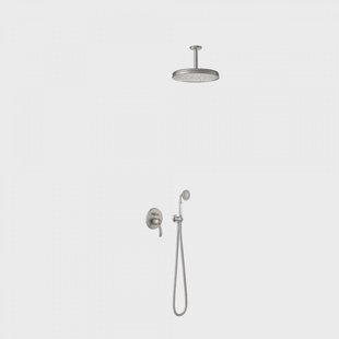 Regendoucheset Tres Clasic Mengkraan Plafondarm Incl. Handdouche RVS