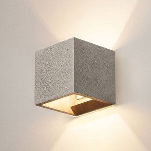 SLV Solid Cube wandlamp, zwart