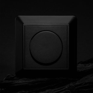 The Light Group SLC afdekking voor SmartOne AC wanddimmer, zwart