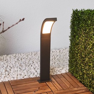 Lucande LED tuinpadverlichting Juvia, 60 cm, antraciet, IP54
