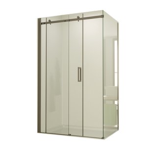 BWS Douchecabine | Supreme | Schuifdeur | Rechthoek 100x80cm | Nano Coating | RVS Profiel