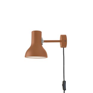 Anglepoise Type 75 Mini wandlamp met stekker, roestbruin