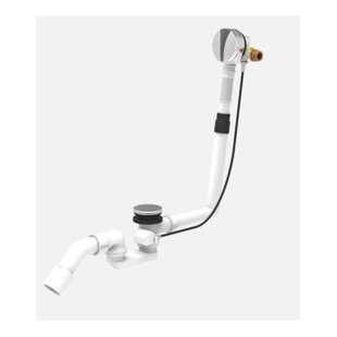 Luxe bad plugoverloopcombinatie met Badvulfunctie Chroom