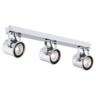 Euluna Plafondspot Canico, 3-lamps, chroom