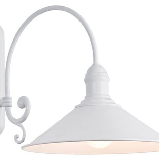 Argon Wandlamp Elmo, wit gelakt