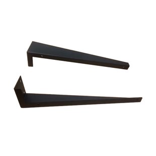 Verborgen Beugels voor Onderblad Mat Zwart (2 stuks)