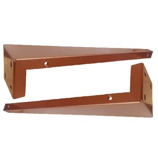 Verborgen Beugels voor Onderblad Mat Koper (2 stuks)