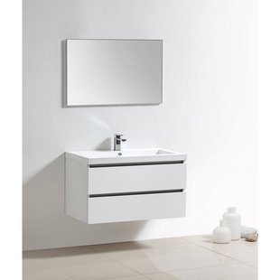 Badkamermeubelset Sanilux Trendline 100x47x50 cm 1 Kraangat (in 18 kleuren verkrijgbaar)