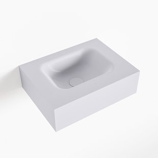 MONDIAZ LEX Cale vrijhangende solid surface wastafel 40cm. Positie wasbak midden