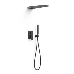 Regendoucheset Inbouw Tres Project Vierkant 30 cm Met Wanddouche en Handdoucheset met Staafhanddouche Rapid Box Mat Zwart Regendoucheset Inbouw Tres Project Vierkant 30 cm Met Wanddouche en Handdoucheset met Staafhanddouche Rapid Box Mat Zwart