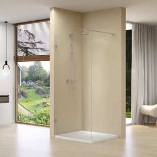 Inloopdouche Van Rijn ST01 Met Scharnieren 30x200 cm Helder Glas 8 mm Chroom Inloopdouche Van Rijn ST01 Met Scharnieren 30x200 cm Helder Glas 8 mm Chroom