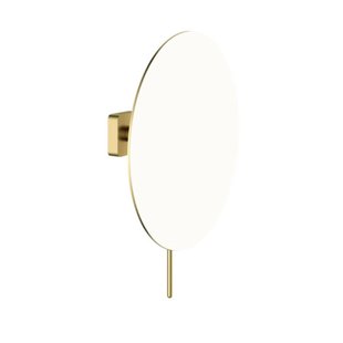 Vergrotingsspiegel Hotbath Gal Wandmontage 20 cm Geborsteld Messing PVD OP=OP