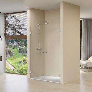 Dubbele Nisdeuren Van Rijn ST01 Helder Glas 100x200 cm 8 mm RVS Dubbele Nisdeuren Van Rijn ST01 Helder Glas 100x200 cm 8 mm RVS